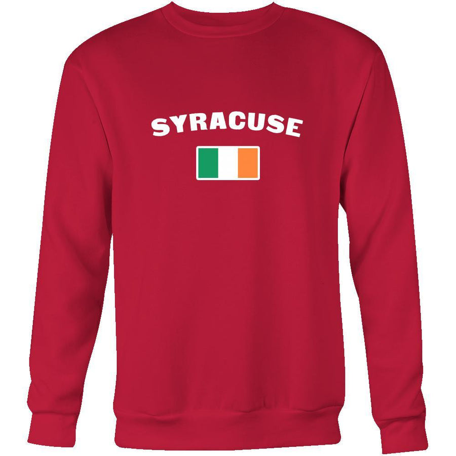 Saint Patrick's Day - "Syracuse Parade Irish Flag" - custom made cool apparel.-T-shirt-Teelime | shirts-hoodies-mugs