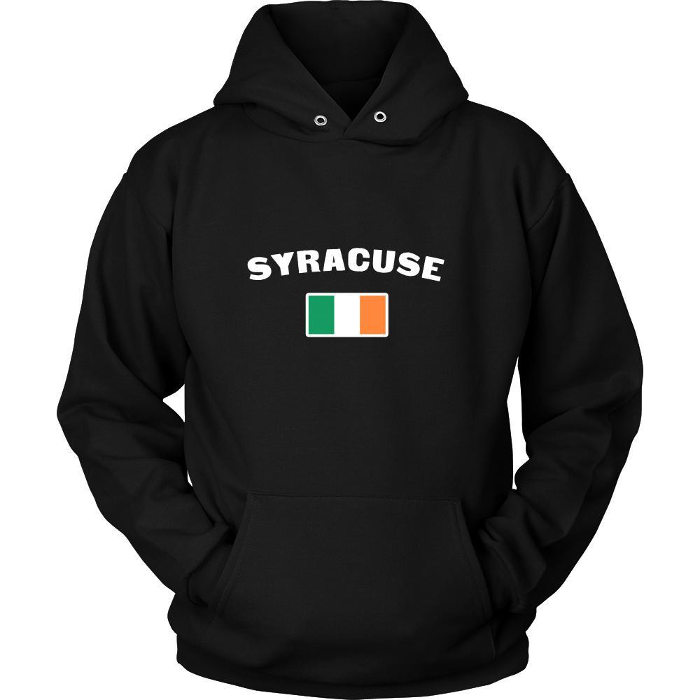 Saint Patrick's Day - "Syracuse Parade Irish Flag" - custom made cool apparel.-T-shirt-Teelime | shirts-hoodies-mugs