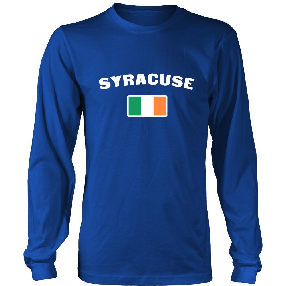 Saint Patrick's Day - "Syracuse Parade Irish Flag" - custom made cool apparel.-T-shirt-Teelime | shirts-hoodies-mugs