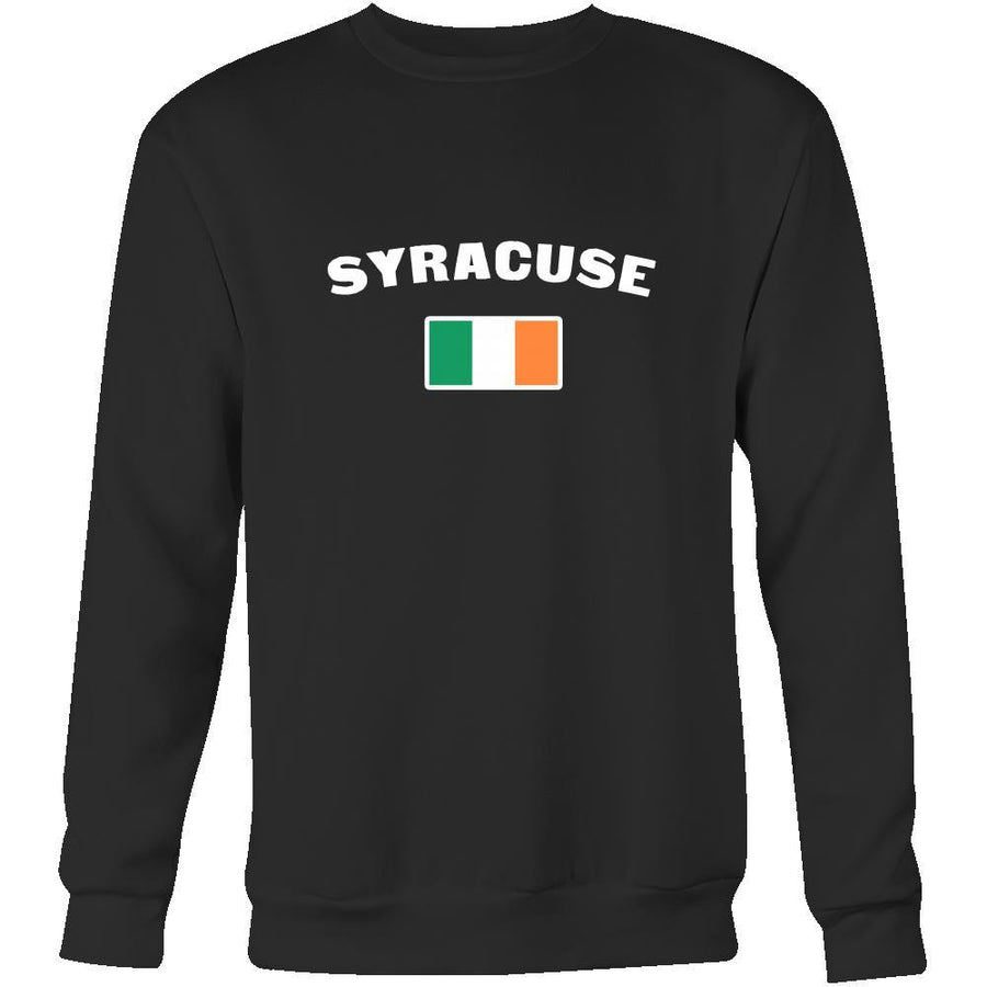 Saint Patrick's Day - "Syracuse Parade Irish Flag" - custom made cool apparel.-T-shirt-Teelime | shirts-hoodies-mugs