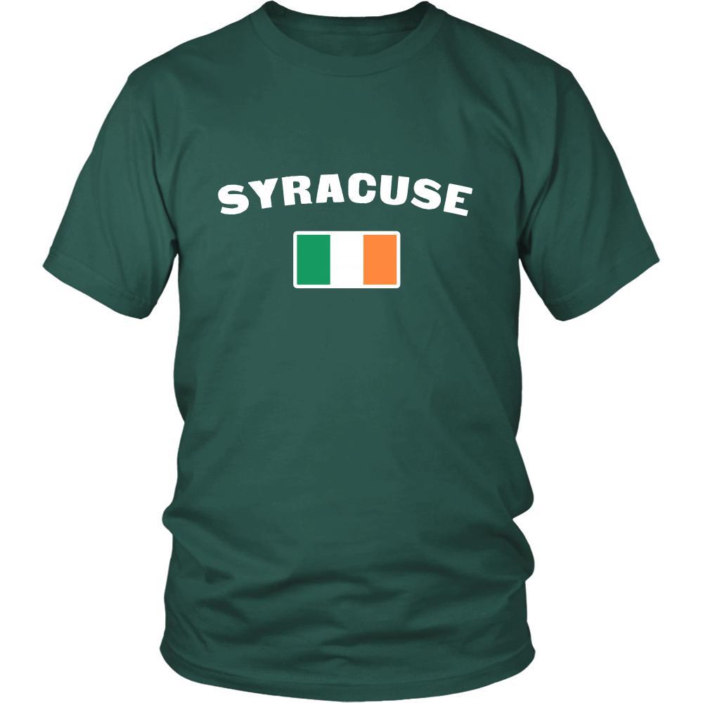 Saint Patrick's Day - " Syracuse Parade Irish Flag " - custom made festive t-shirts.-T-shirt-Teelime | shirts-hoodies-mugs
