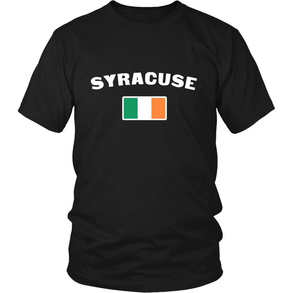 Saint Patrick's Day - " Syracuse Parade Irish Flag " - custom made festive t-shirts.-T-shirt-Teelime | shirts-hoodies-mugs