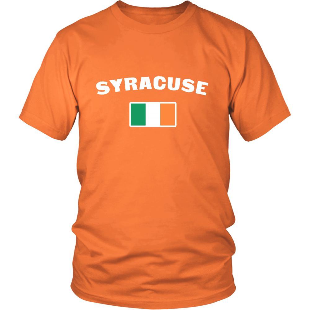 Saint Patrick's Day - " Syracuse Parade Irish Flag " - custom made festive t-shirts.-T-shirt-Teelime | shirts-hoodies-mugs