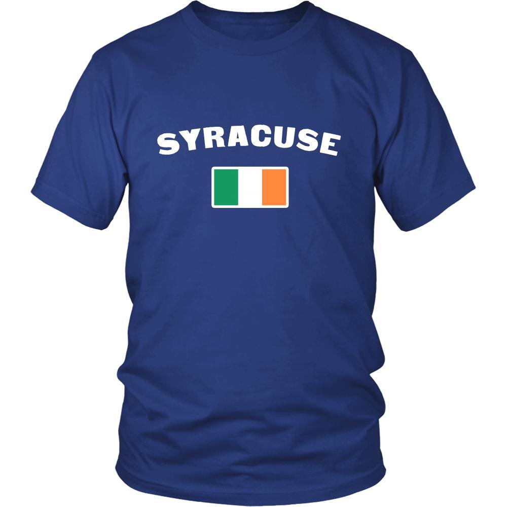 Saint Patrick's Day - " Syracuse Parade Irish Flag " - custom made festive t-shirts.-T-shirt-Teelime | shirts-hoodies-mugs