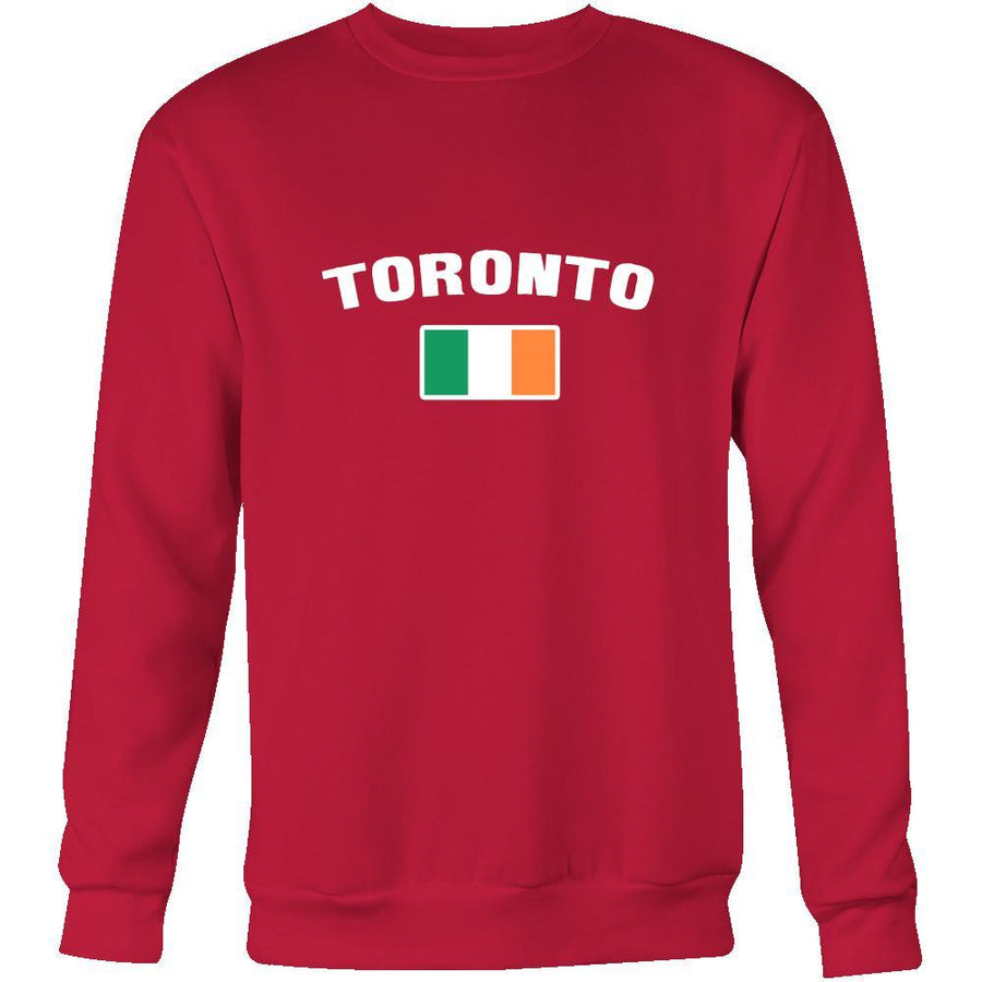 Saint Patrick's Day - " Toronto Canada Irish Flag " - custom made apparel.-T-shirt-Teelime | shirts-hoodies-mugs