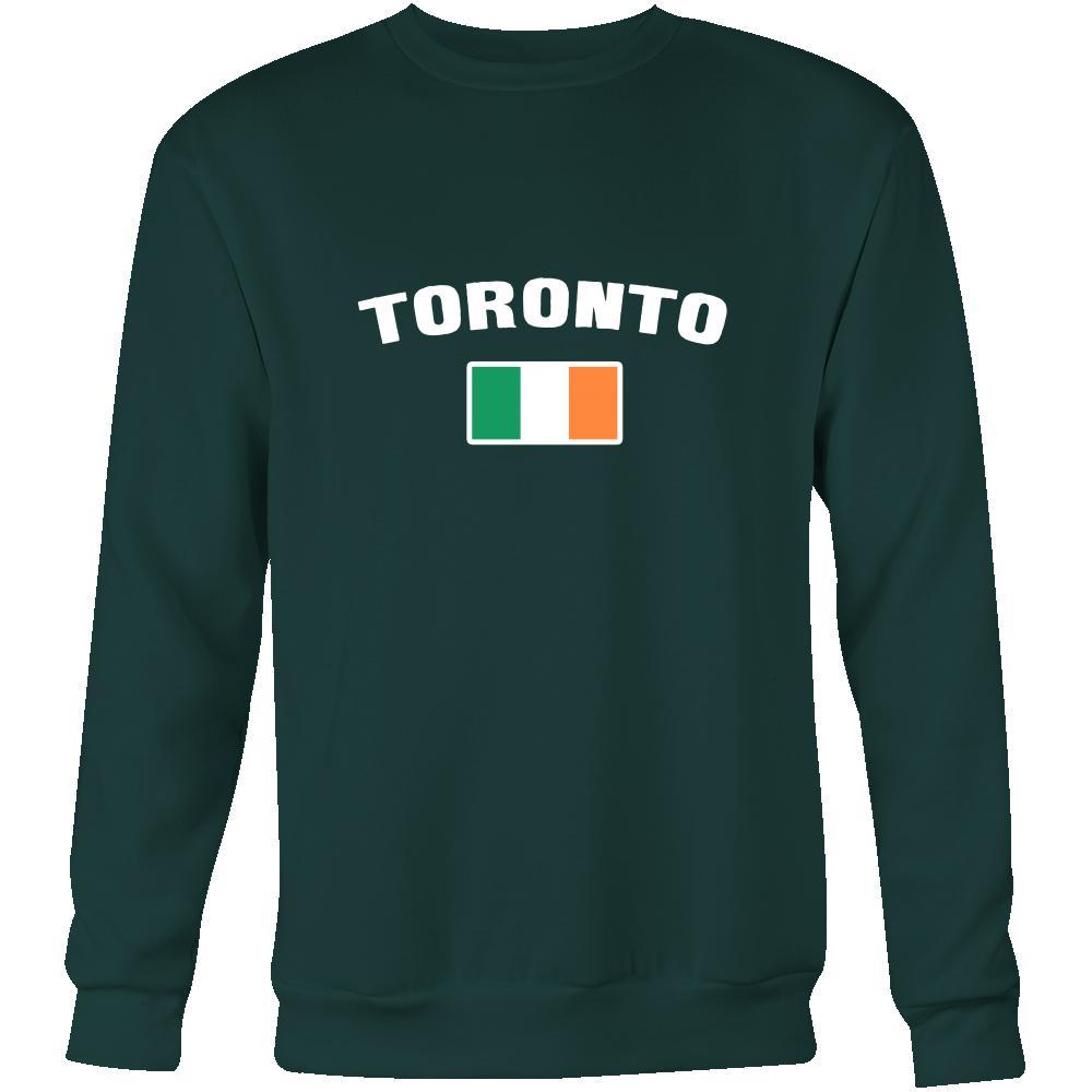 Saint Patrick's Day - " Toronto Canada Irish Flag " - custom made apparel.-T-shirt-Teelime | shirts-hoodies-mugs