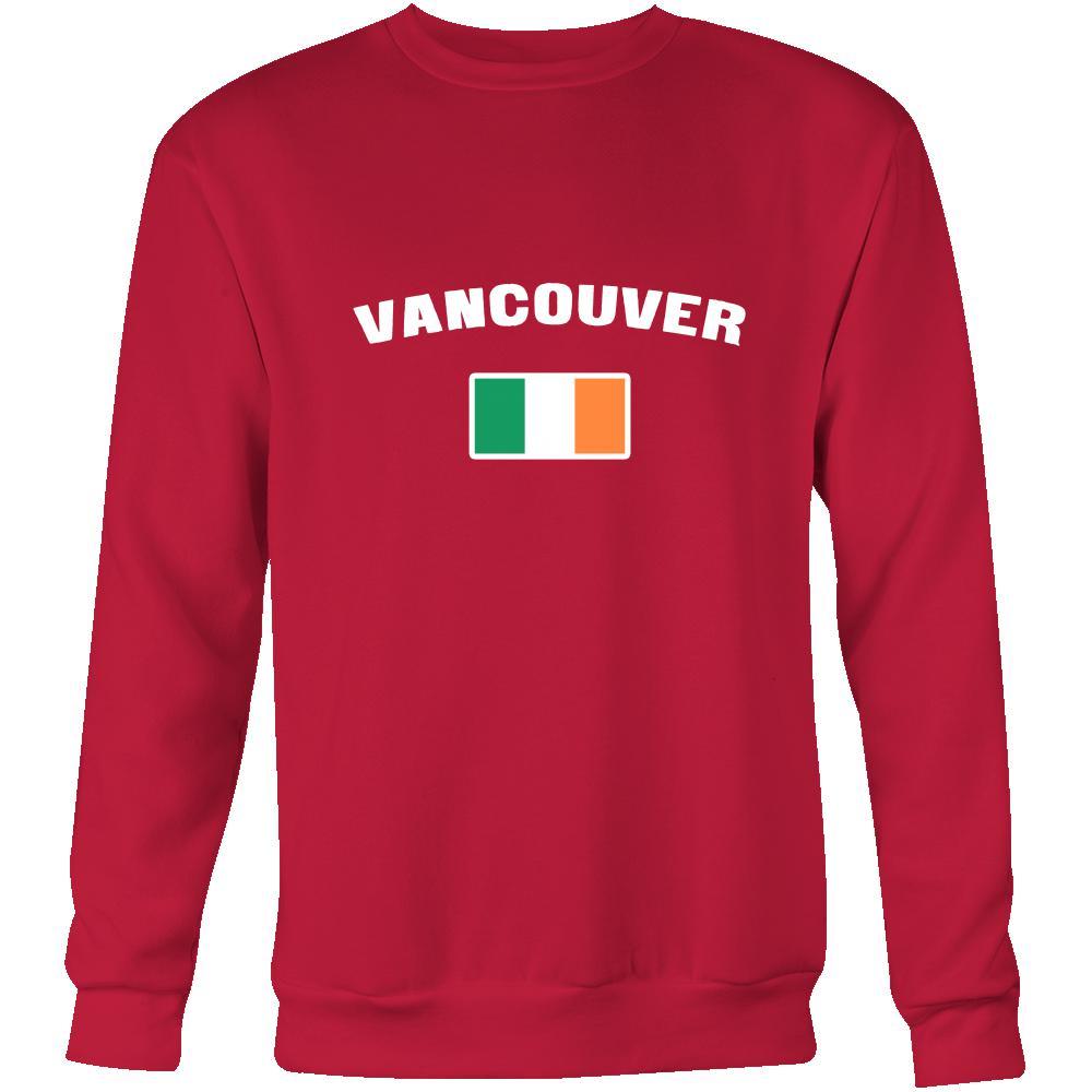 Saint Patrick's Day - " Vancouver Canada Irish Flag " - custom made apparel.-T-shirt-Teelime | shirts-hoodies-mugs