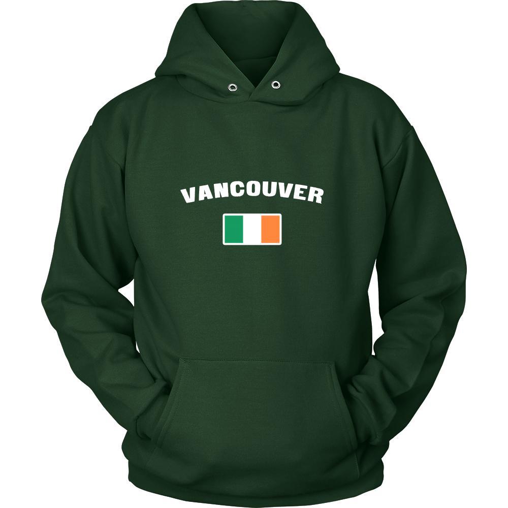Saint Patrick's Day - " Vancouver Canada Irish Flag " - custom made apparel.-T-shirt-Teelime | shirts-hoodies-mugs