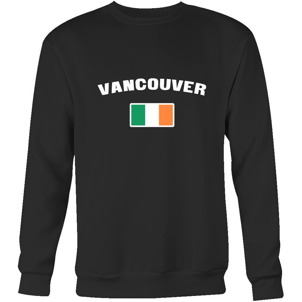 Saint Patrick's Day - " Vancouver Canada Irish Flag " - custom made apparel.-T-shirt-Teelime | shirts-hoodies-mugs