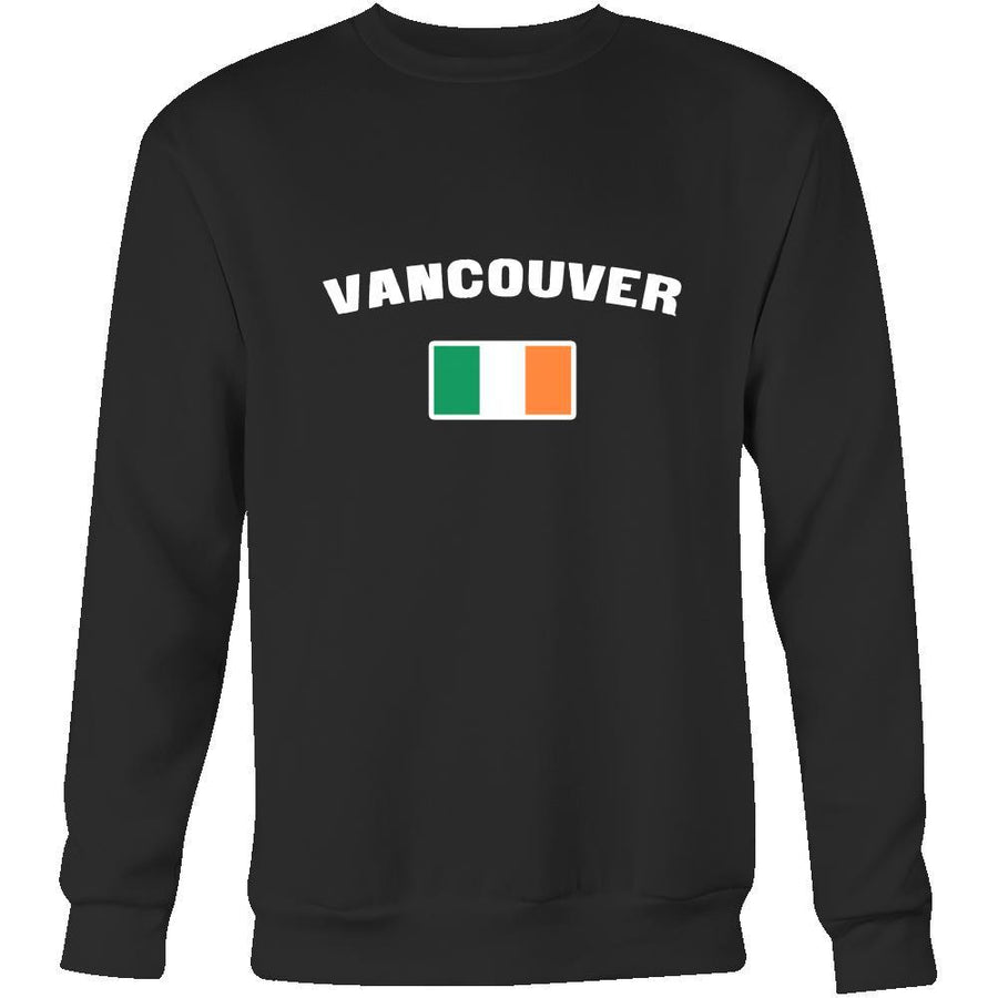 Saint Patrick's Day - " Vancouver Canada Irish Flag " - custom made apparel.-T-shirt-Teelime | shirts-hoodies-mugs