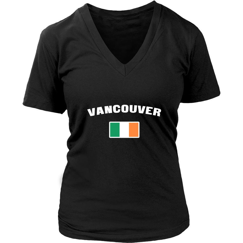 Saint Patrick's Day - " Vancouver Canada Irish Flag " - custom made unique t-shirt.-T-shirt-Teelime | shirts-hoodies-mugs