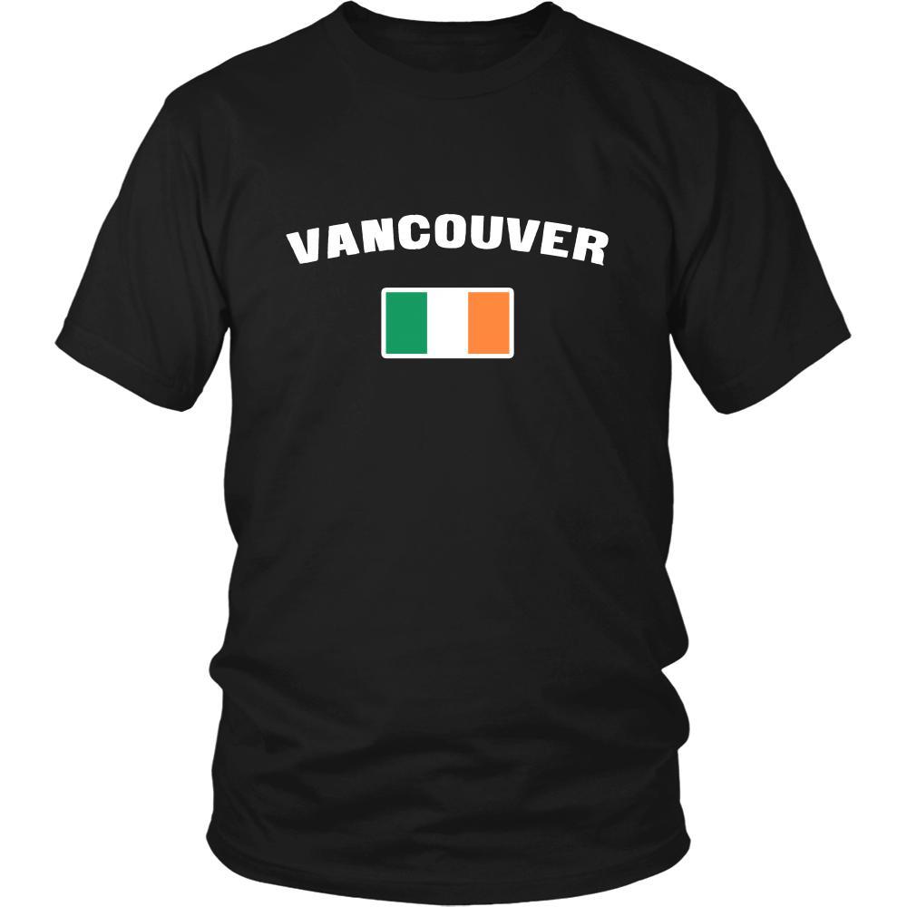Saint Patrick's Day - " Vancouver Canada Irish Flag " - custom made unique t-shirt.-T-shirt-Teelime | shirts-hoodies-mugs