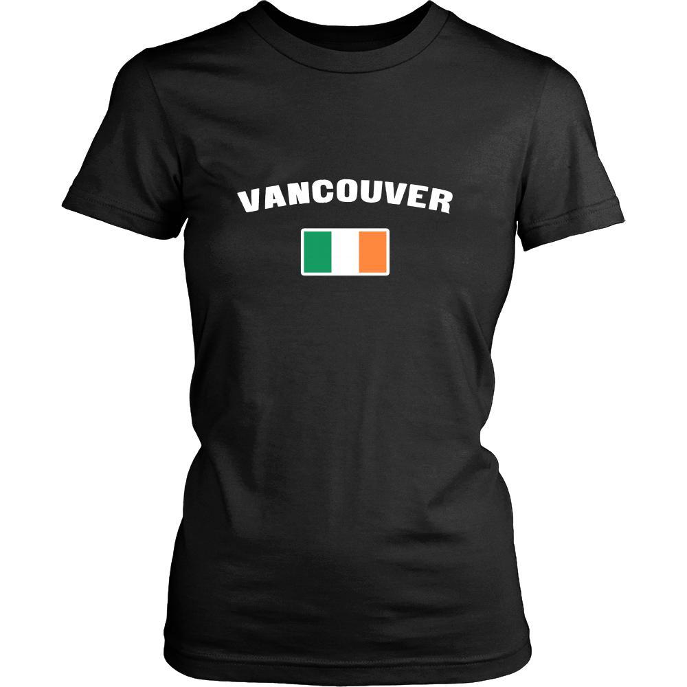 Saint Patrick's Day - " Vancouver Canada Irish Flag " - custom made unique t-shirt.-T-shirt-Teelime | shirts-hoodies-mugs