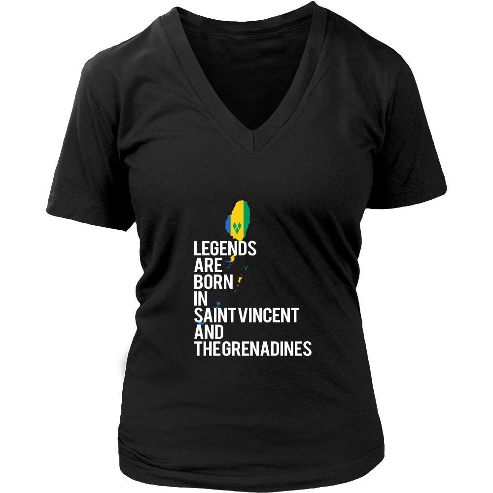Saint Vincent and the Grenadines Shirt - Legends are born in Saint Vincent and the Grenadines - National Heritage Gift-T-shirt-Teelime | shirts-hoodies-mugs