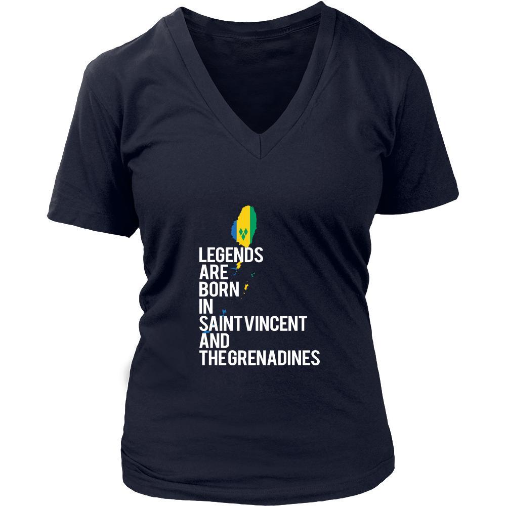 Saint Vincent and the Grenadines Shirt - Legends are born in Saint Vincent and the Grenadines - National Heritage Gift-T-shirt-Teelime | shirts-hoodies-mugs