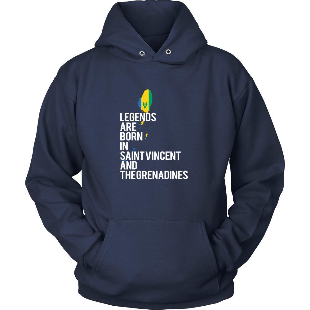 Saint Vincent and the Grenadines Shirt - Legends are born in Saint Vincent and the Grenadines - National Heritage Gift-T-shirt-Teelime | shirts-hoodies-mugs