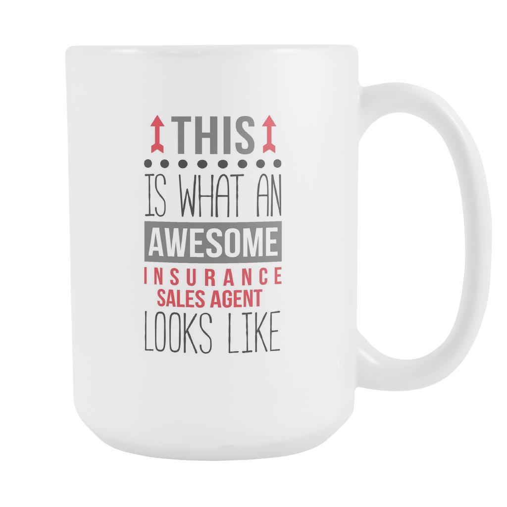 Sales Agent mug - Awesome Insurance Sales Agent-Drinkware-Teelime | shirts-hoodies-mugs
