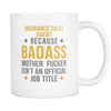Sales Agent mug - Badass Insurance Sales Agent-Drinkware-Teelime | shirts-hoodies-mugs