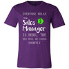 Sales Manager Shirt - Everyone relax the Sales Manager is here, the day will be save shortly - Profession Gift-T-shirt-Teelime | shirts-hoodies-mugs