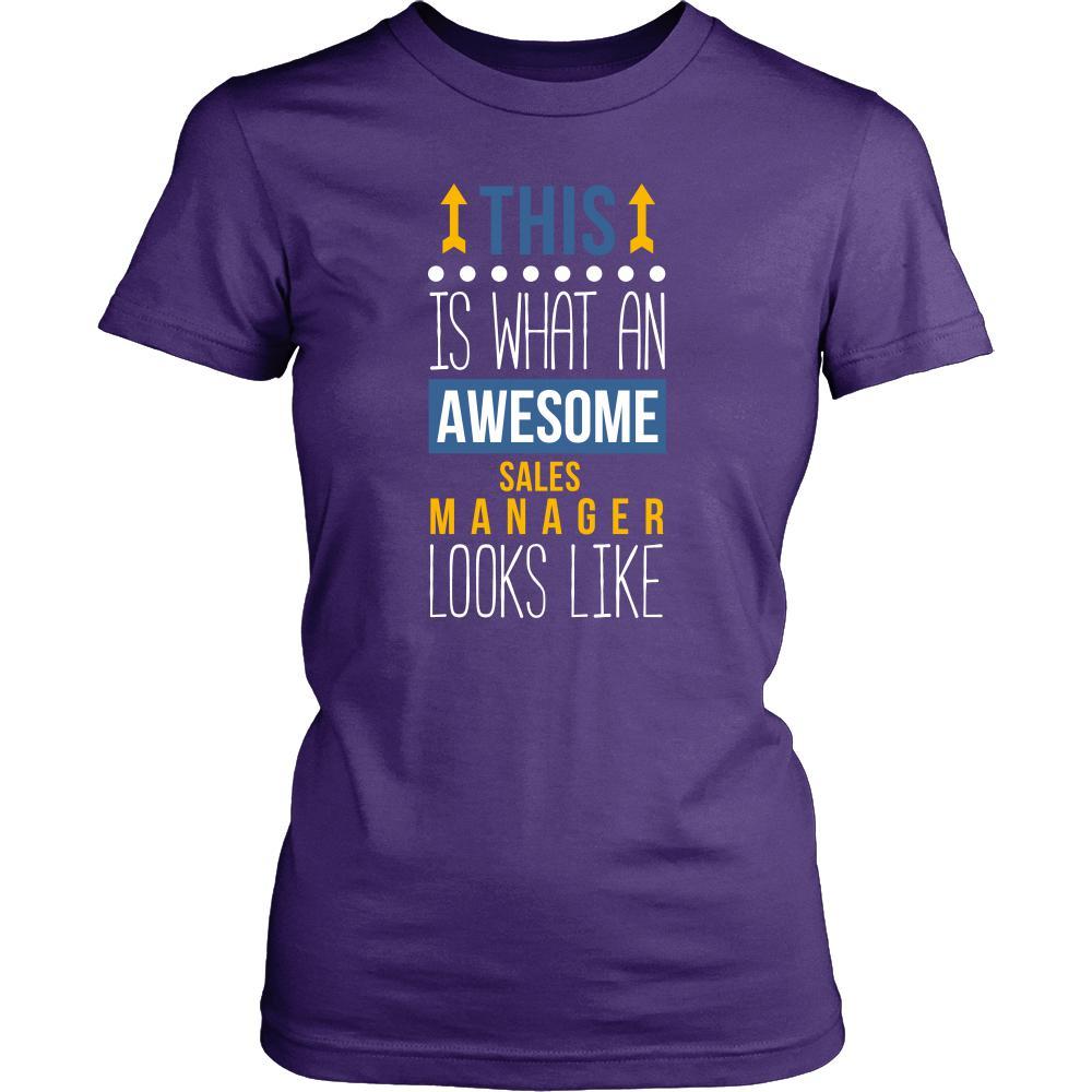 Sales Manager Shirt - This is what an awesome Sales Manager looks like - Profession Gift-T-shirt-Teelime | shirts-hoodies-mugs