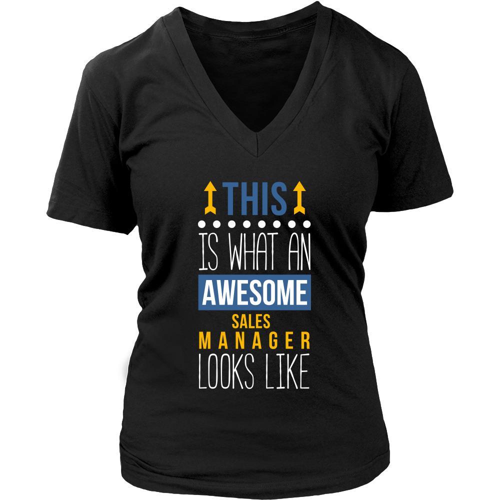 Sales Manager Shirt - This is what an awesome Sales Manager looks like - Profession Gift-T-shirt-Teelime | shirts-hoodies-mugs