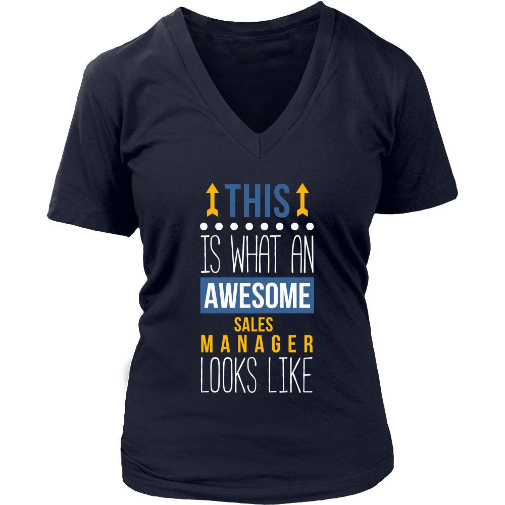 Sales Manager Shirt - This is what an awesome Sales Manager looks like - Profession Gift-T-shirt-Teelime | shirts-hoodies-mugs