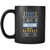 Sales Manager This is what an awesome sales manager looks like 11oz Black Mug-Drinkware-Teelime | shirts-hoodies-mugs