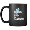 San Marino Legends are born in San Marino 11oz Black Mug-Drinkware-Teelime | shirts-hoodies-mugs