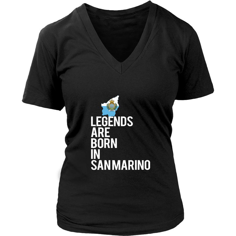 San Marino Shirt - Legends are born in San Marino - National Heritage Gift-T-shirt-Teelime | shirts-hoodies-mugs