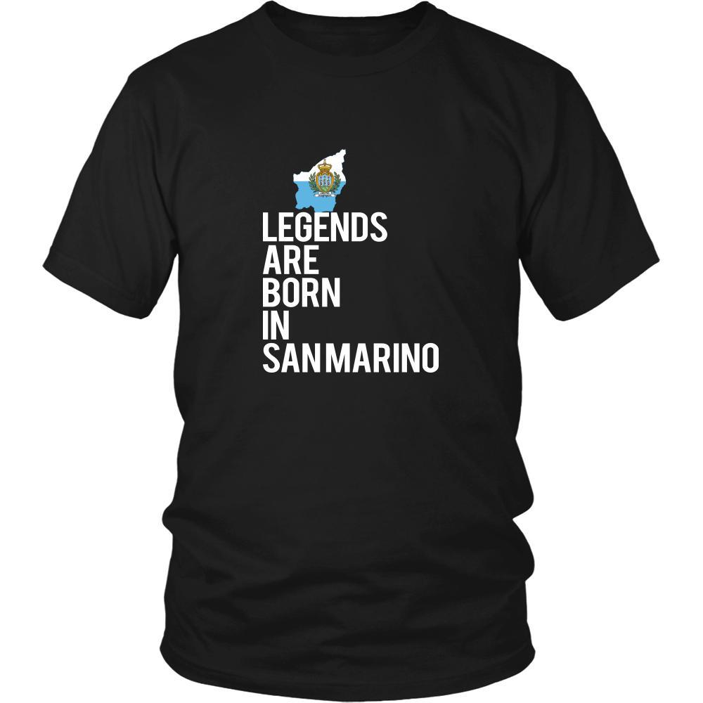 San Marino Shirt - Legends are born in San Marino - National Heritage Gift-T-shirt-Teelime | shirts-hoodies-mugs