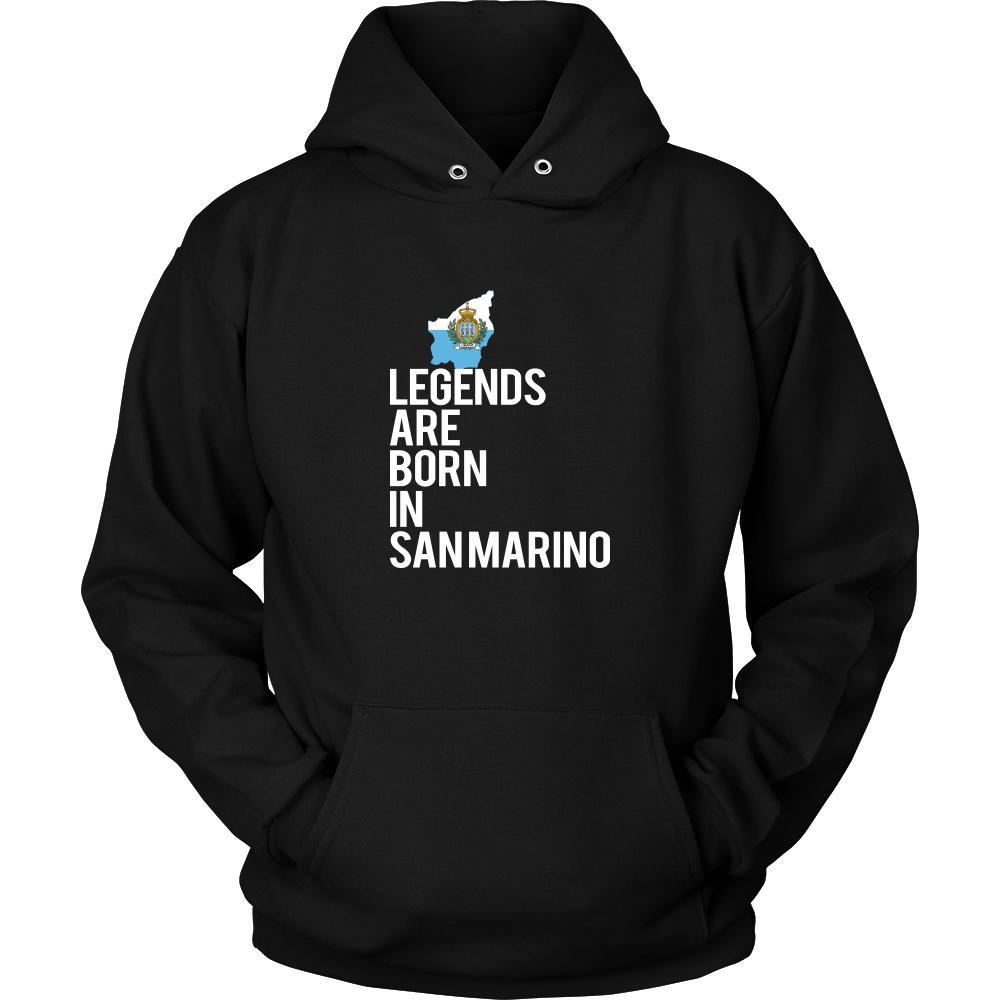 San Marino Shirt - Legends are born in San Marino - National Heritage Gift-T-shirt-Teelime | shirts-hoodies-mugs