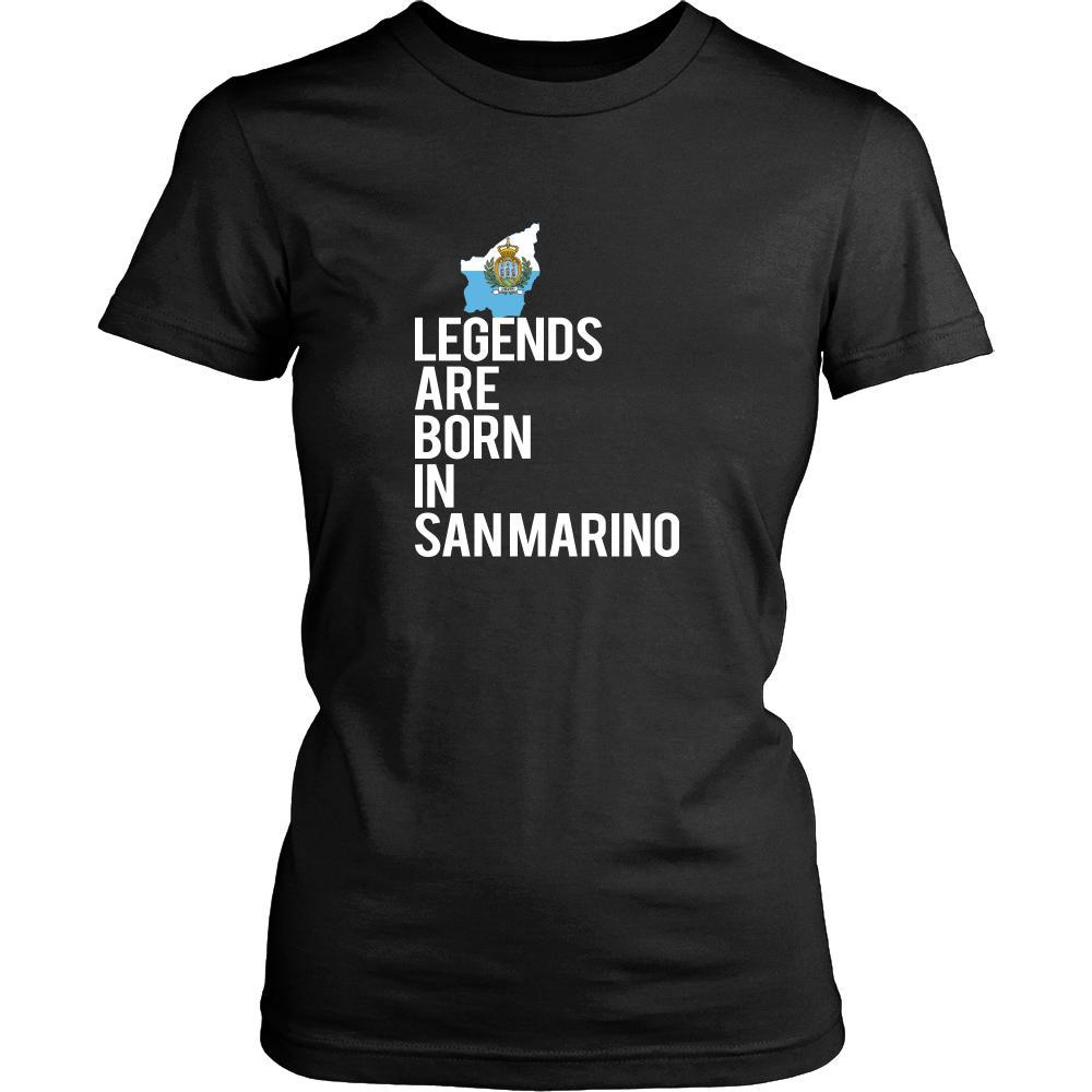 San Marino Shirt - Legends are born in San Marino - National Heritage Gift-T-shirt-Teelime | shirts-hoodies-mugs