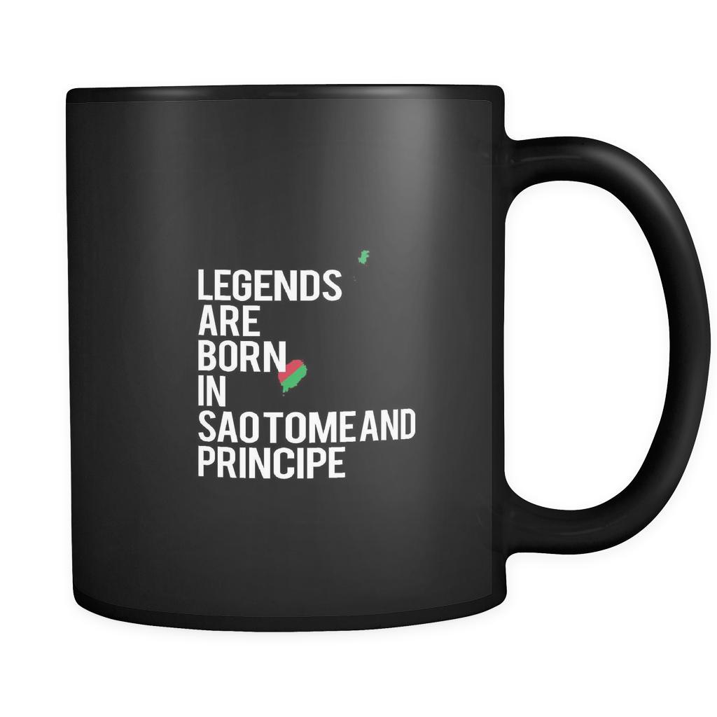 Sao Tome and Principe Legends are born in Sao Tome and Principe 11oz Black Mug-Drinkware-Teelime | shirts-hoodies-mugs