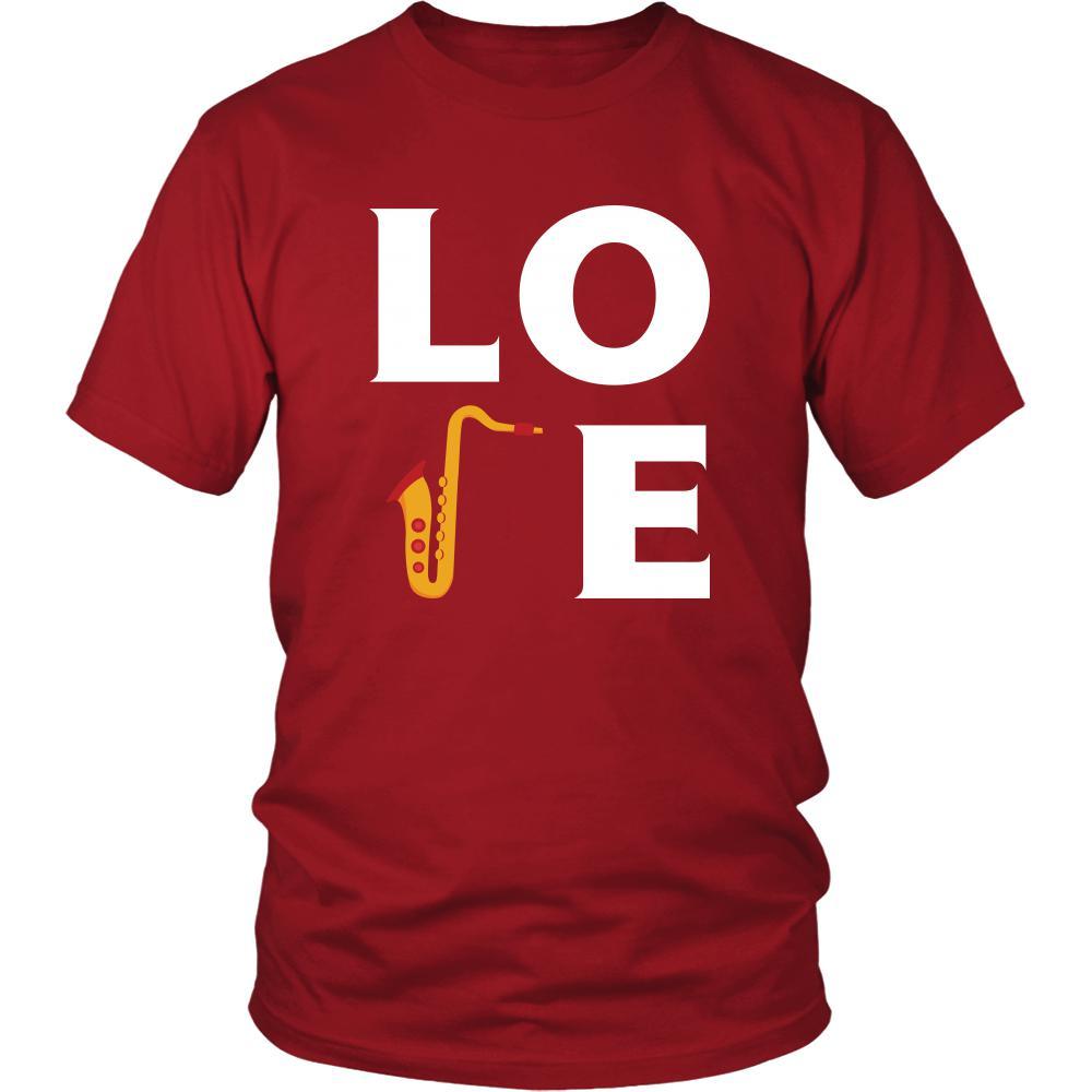 Saxophone LOVE Saxophone Music Instrument Shirt Teelime Unique tshirts