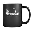 Saxophone The Saxophonist 11oz Black Mug-Drinkware-Teelime | shirts-hoodies-mugs