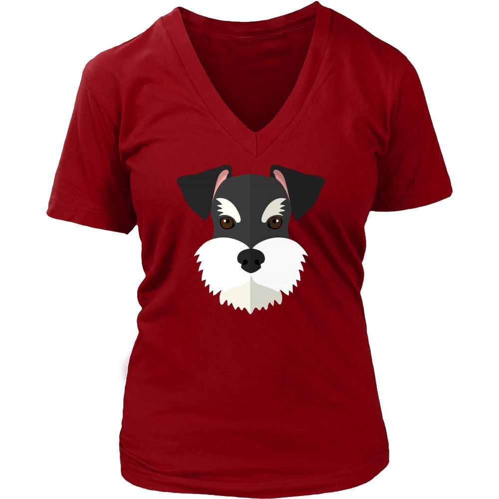Schnauzer Face - Dog T-shirt-T-shirt-Teelime | shirts-hoodies-mugs