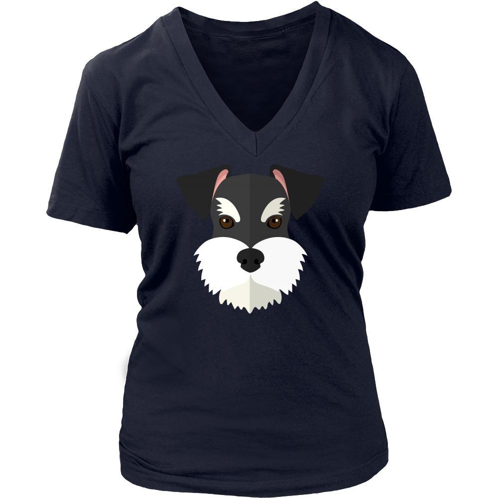 Schnauzer Face - Dog T-shirt-T-shirt-Teelime | shirts-hoodies-mugs