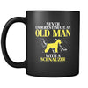 Schnauzer Never underestimate an old man with a Schnauzer 11oz Black Mug-Drinkware-Teelime | shirts-hoodies-mugs