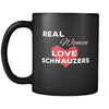 Schnauzer Real Women Love Schnauzers 11oz Black Mug-Drinkware-Teelime | shirts-hoodies-mugs