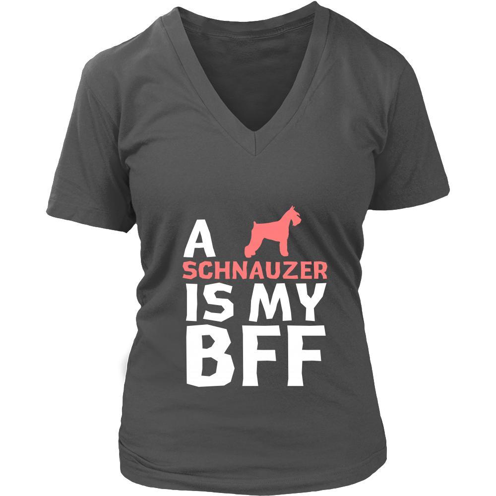 Schnauzer Shirt - a Schnauzer is my bff- Dog Lover Gift-T-shirt-Teelime | shirts-hoodies-mugs