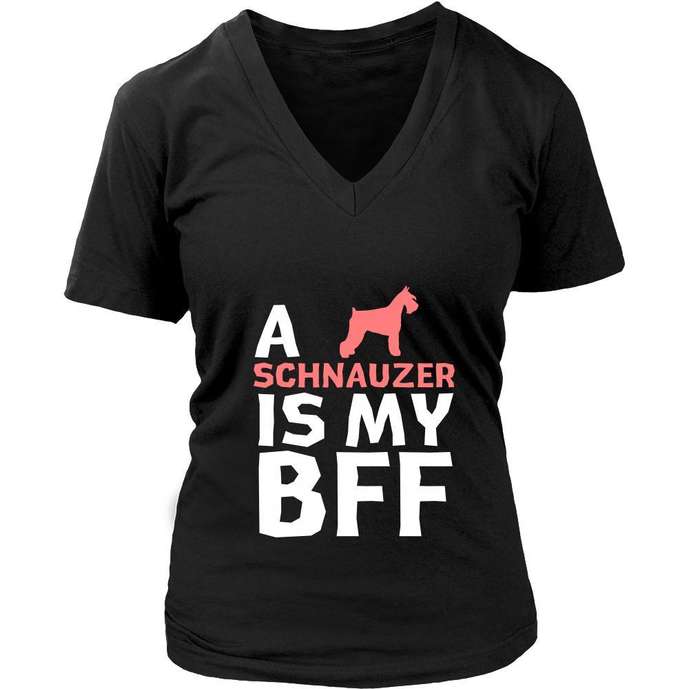 Schnauzer Shirt - a Schnauzer is my bff- Dog Lover Gift-T-shirt-Teelime | shirts-hoodies-mugs