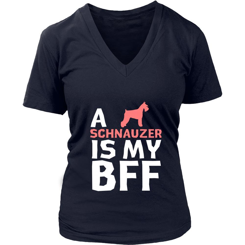Schnauzer Shirt - a Schnauzer is my bff- Dog Lover Gift-T-shirt-Teelime | shirts-hoodies-mugs