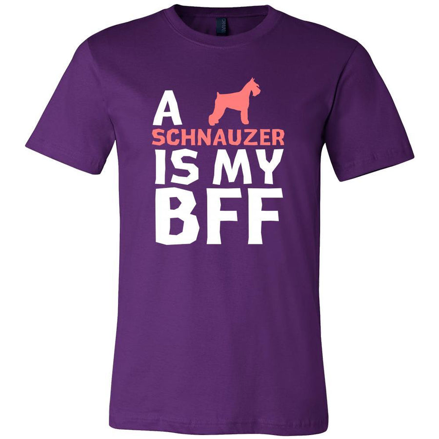 Schnauzer Shirt - a Schnauzer is my bff- Dog Lover Gift-T-shirt-Teelime | shirts-hoodies-mugs