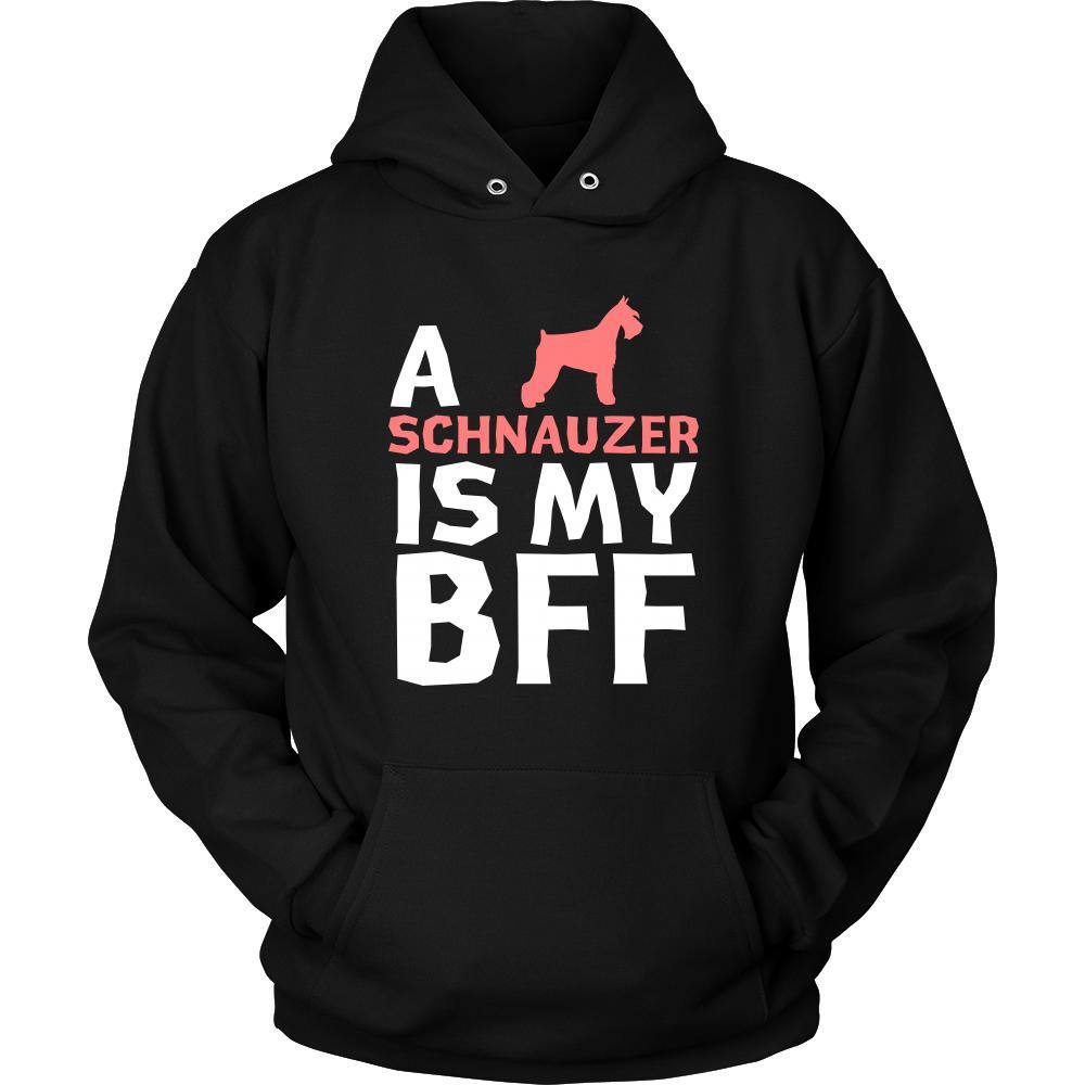 Schnauzer Shirt - a Schnauzer is my bff- Dog Lover Gift-T-shirt-Teelime | shirts-hoodies-mugs