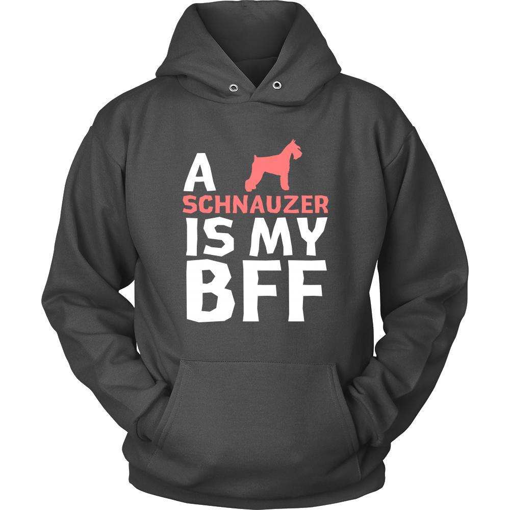 Schnauzer Shirt - a Schnauzer is my bff- Dog Lover Gift-T-shirt-Teelime | shirts-hoodies-mugs