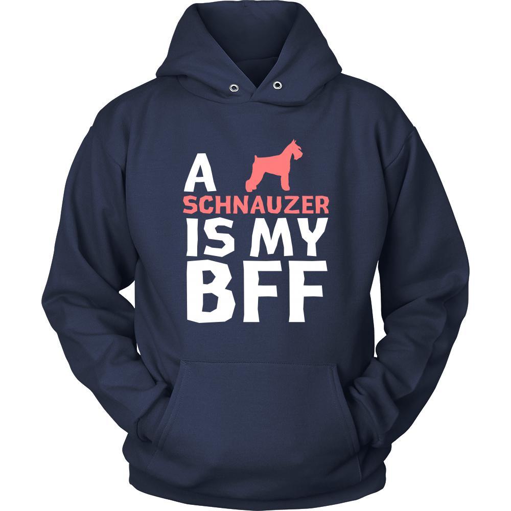 Schnauzer Shirt - a Schnauzer is my bff- Dog Lover Gift-T-shirt-Teelime | shirts-hoodies-mugs