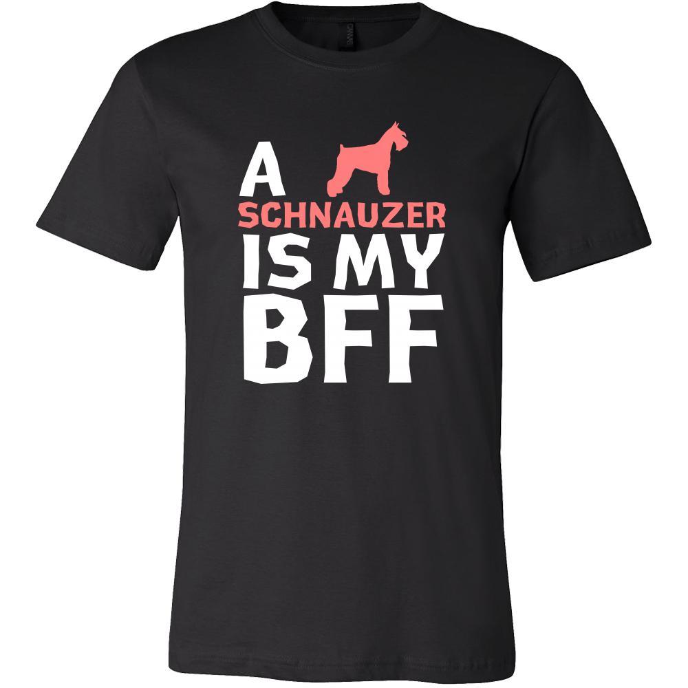 Schnauzer Shirt - a Schnauzer is my bff- Dog Lover Gift-T-shirt-Teelime | shirts-hoodies-mugs