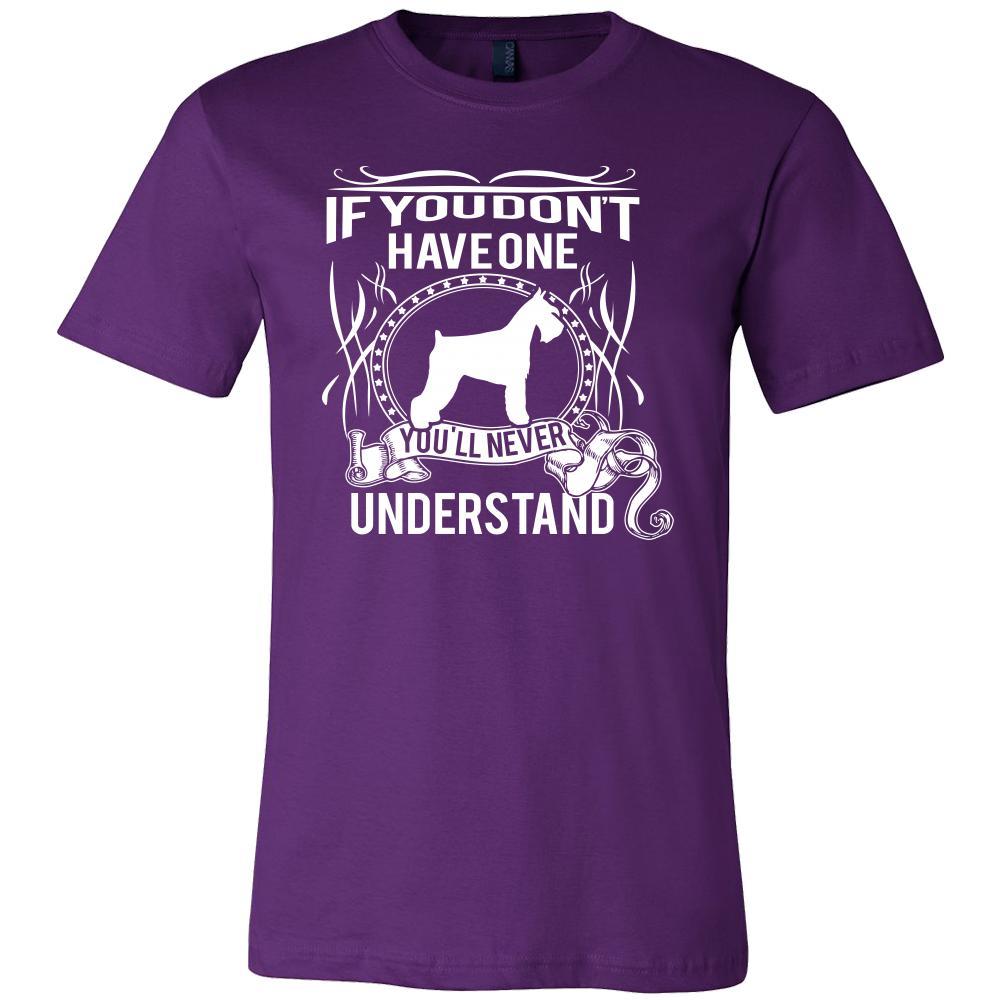 Schnauzer Shirt - If you don't have one you'll never understand- Dog Lover Gift-T-shirt-Teelime | shirts-hoodies-mugs