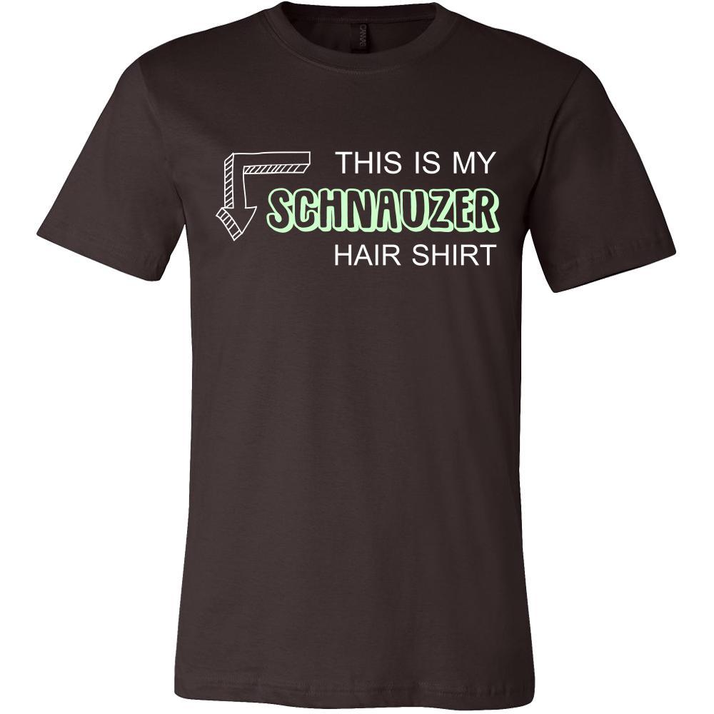 Schnauzer Shirt - This is my Schnauzer hair shirt - Dog Lover Gift-T-shirt-Teelime | shirts-hoodies-mugs