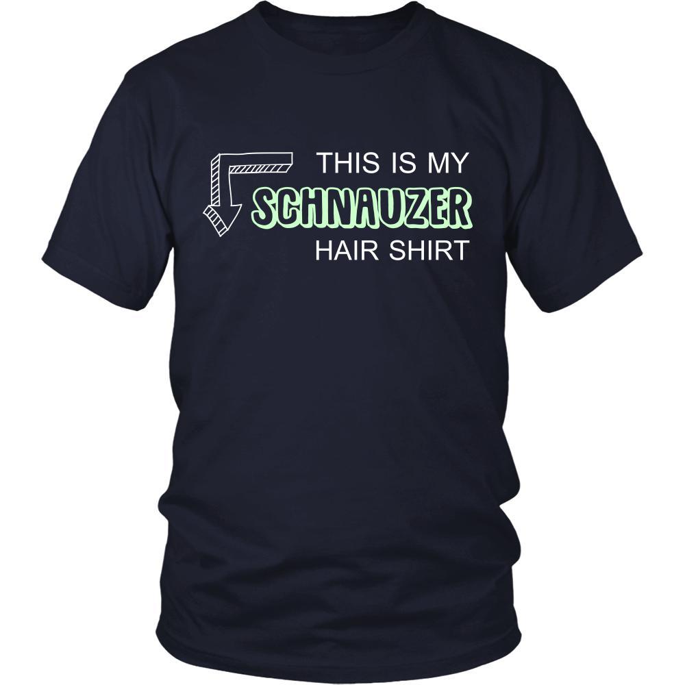 Schnauzer Shirt - This is my Schnauzer hair shirt - Dog Lover Gift-T-shirt-Teelime | shirts-hoodies-mugs